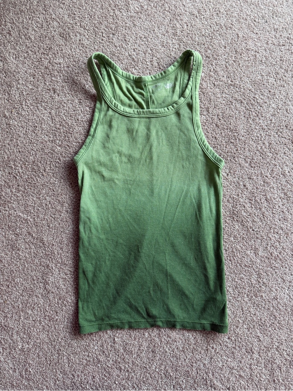 aerie  Green ombré Ribbed Tank Top